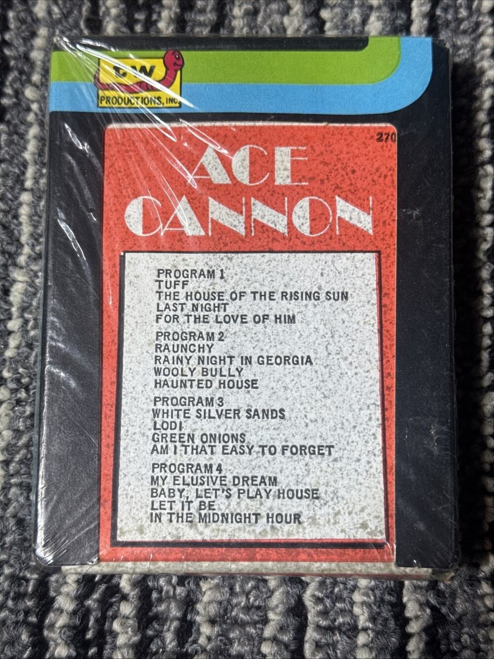 Ace Cannon 8 Track Stereo Tape TW Productions 270 Vintage SEALED? Rare Sax